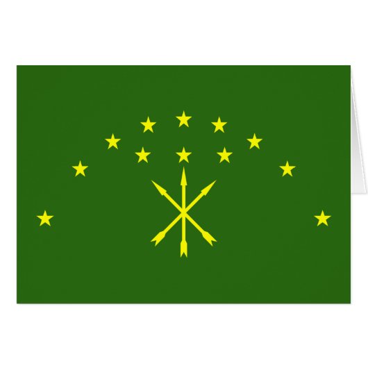Drapeau patriotique d'Adyguée (Devant horizontal)