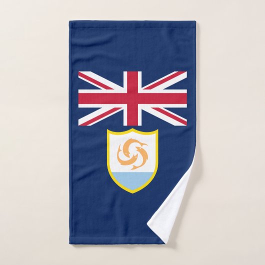 Drapeau patriotique d'Anguilla (Serviette à main)