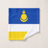 Drapeau patriotique de Bouriatie (Gant de toilette)