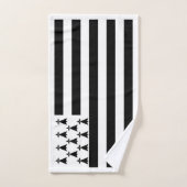 Drapeau patriotique de Bretagne (Serviette à main)