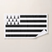 Drapeau patriotique de Bretagne (Serviette à main)