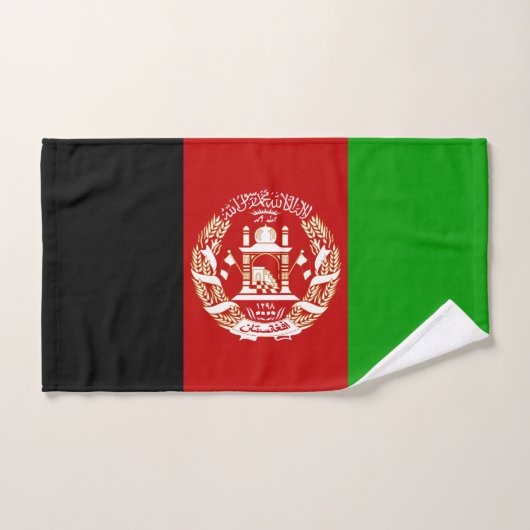 Drapeau patriotique de l'Afghanistan (Serviette à main)