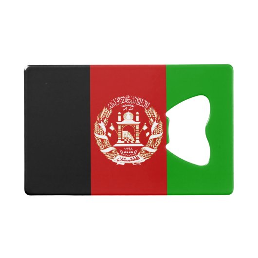 Drapeau patriotique de l'Afghanistan (Devant (Horizontal))