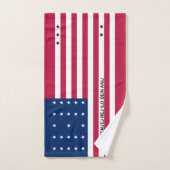 Drapeau patriotique de l'atoll de Bikini (Serviette à main)