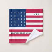 Drapeau patriotique de l'atoll de Bikini (Gant de toilette)