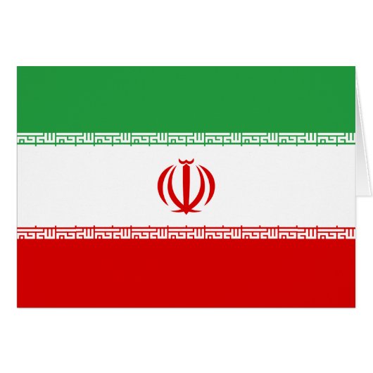Drapeau patriotique d'Iran (Devant horizontal)