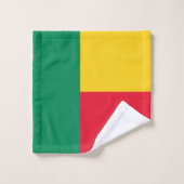 Drapeau patriotique du Bénin (Gant de toilette)