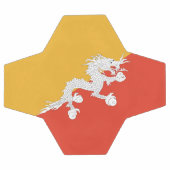 Drapeau patriotique du Bhoutan (Plat)