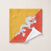 Drapeau patriotique du Bhoutan (Gant de toilette)