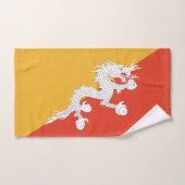 Drapeau patriotique du Bhoutan (Serviette à main)