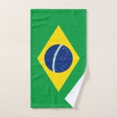 Drapeau patriotique du Brésil (Serviette à main)
