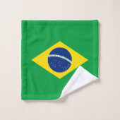 Drapeau patriotique du Brésil (Gant de toilette)
