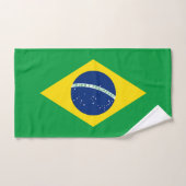 Drapeau patriotique du Brésil (Serviette à main)