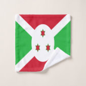 Drapeau patriotique du Burundi (Gant de toilette)