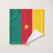 Drapeau patriotique du Cameroun (Gant de toilette)