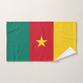 Drapeau patriotique du Cameroun (Serviette à main)