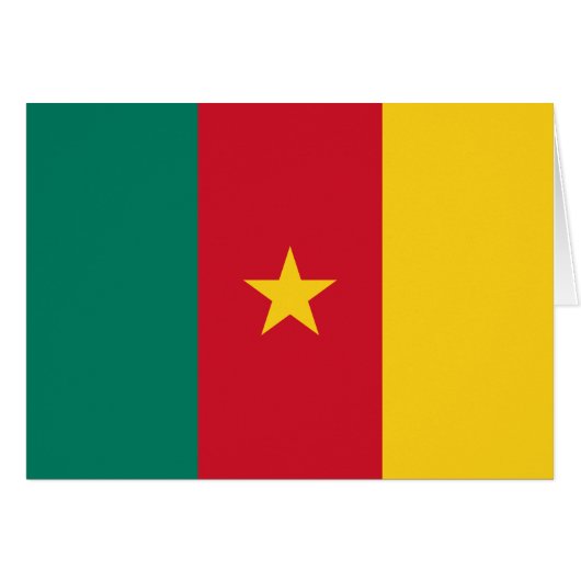 Drapeau patriotique du Cameroun (Devant horizontal)