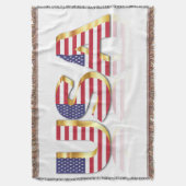 Drapeau Patriotique États-Unis Jeu de couverture (devant Vertical)