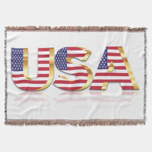Drapeau Patriotique États-Unis Jeu de couverture (Devant)