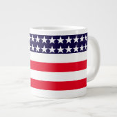 Drapeau patriotique Jumbo Mug (Devant droit)