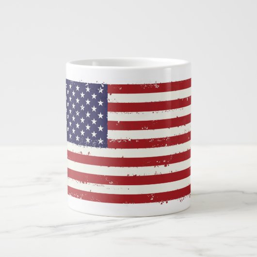 Drapeau patriotique Jumbo Mug (Devant)