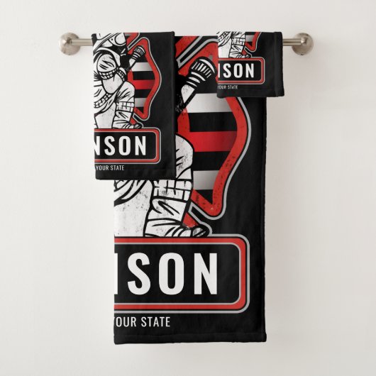 Drapeau patriotique personnalisé de pompier (En situation)