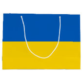 Drapeau Patriotique Ukraine Grand Sac Cadeau (Dos)