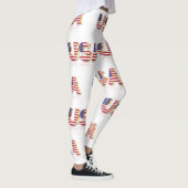 Drapeau patriotique USA Leggings (Droite)