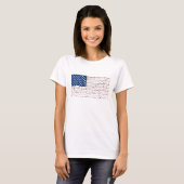 Drapeau patriotique USA T-shirt (Devant entier)