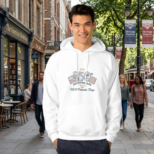 Drapeau patriotique vintage USA pullover cloche de