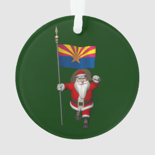 Drapeau père Noël De L'Arizona