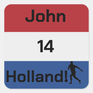 Drapeau personnalisé de la Hollande autocollant de