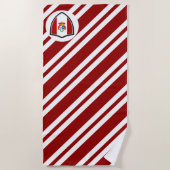 Drapeau péruvien serviette de plage (Devant)