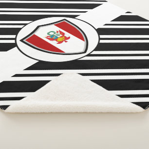 Drapeau péruvien sherpa couverture