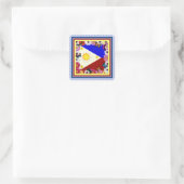Drapeau philippin - Autocollant philippin (Sac)