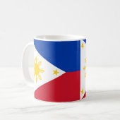 Drapeau philippin Céramique Café Mug (Devant gauche)
