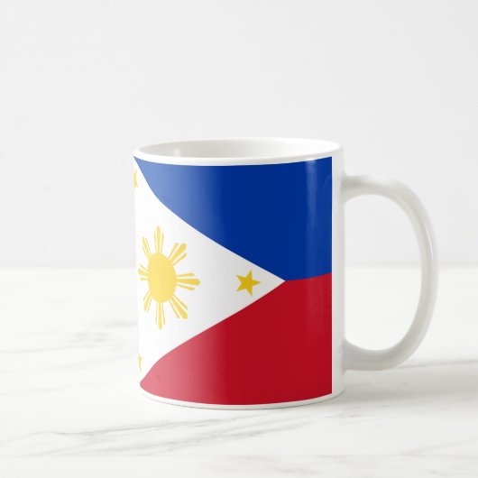 Drapeau philippin Céramique Café Mug (Droite)