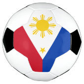 Drapeau philippin du bal de football patriotique (Tourné)