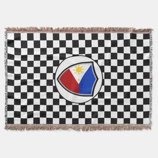 Drapeau philippin jetez une couverture (Devant)