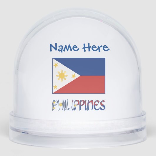 Drapeau philippin philippin bleu personnalisé (Avant)