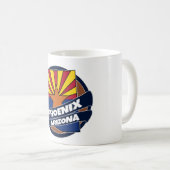 Drapeau Phoenix Arizona coupé tasse de café (Devant droit)