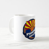 Drapeau Phoenix Arizona coupé tasse de café (Devant gauche)