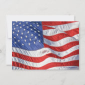 Drapeau/Photo Patriotique Anniversaire Invitation (Dos)