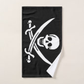 Drapeau pirate (Serviette à main)