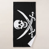 Drapeau pirate (Serviette de bain)