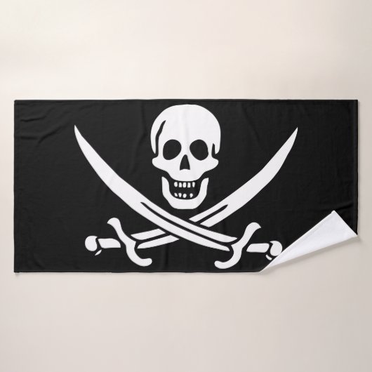 Drapeau pirate (Serviette de bain)