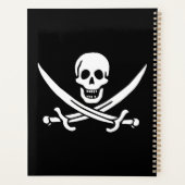 Drapeau pirate calicot Jack le Blanc, Crâne & Cutl (Dos)
