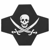 Drapeau pirate crâne épées croisées (Plat)