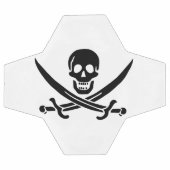 Drapeau pirate crâne épées croisées (Plat)