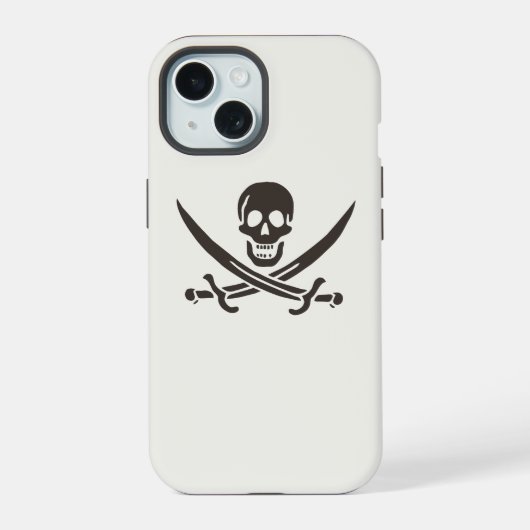 Drapeau pirate de Calico Jack avec épées et crâne (Verso)
